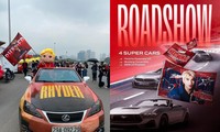 FC RHYDER và HIEUTHUHAI mang siêu xe làm roadshow đón thần tượng