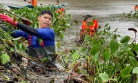 Thanh niên tình nguyện vượt nắng thắng mưa, ngâm mình làm sạch khơi thông lòng sông