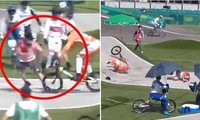 VĐV đua xe đạp địa hình ở Olympic Tokyo bị chấn thương do đâm phải… người của Ban tổ chức