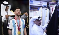 Áo choàng Messi mặc lúc nhận cúp vàng World Cup có giá bao nhiêu, người may tiết lộ điều gì?
