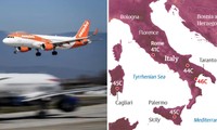 Nắng nóng kỷ lục ở Ý, máy bay không thể hạ cánh do nhiệt độ đường băng quá cao
