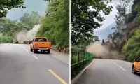 Video cảnh lở đất kinh hoàng ở Trung Quốc: Như cả ngọn núi đổ xuống đường