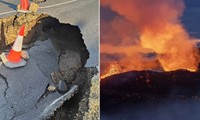 Vệt nứt đất cực lớn xuất hiện sau rung chấn, Iceland nín thở trước “điềm báo” núi lửa phun