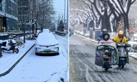 Tuyết đầu mùa ở Bắc Kinh rơi nhiều hơn dự báo, nhiệt độ có thể xuống đến -20 độ C