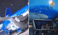 Video gió mạnh thổi xoay cả chiếc máy bay Boeing đang đỗ, khiến máy bay hỏng luôn