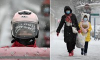 Đợt không khí lạnh đang về miền Bắc nước ta cũng khiến thời tiết Trung Quốc rét kỷ lục