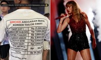 Dân mạng cười lăn vì chiếc áo tự thiết kế của anh chồng đưa vợ đi xem Taylor Swift
