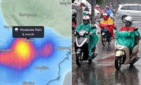 Không khí lạnh về khiến miền Bắc giảm gần 10 độ C, Hà Nội vừa mưa vừa rét