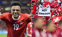 Tấm bảng lạ mà fan ĐT Thụy Sĩ giơ cao trong trận với ĐT Đức có ý nghĩa gì?