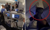 Một chuyến bay gặp nhiễu động, hành khách văng cả vào trong ngăn để hành lý