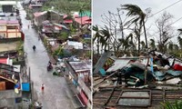 Video siêu bão Man-yi hoành hành ở Philippines: Dễ dàng &quot;hạ&quot; cây to, lật mái nhà