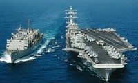 Các tàu chiến Mỹ đang triển khai ở Vùng Vịnh. Ảnh: Hải quân Mỹ