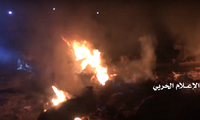 Cận cảnh ‘ác điểu’ MQ-9 của Mỹ cháy thành tro tại Yemen
