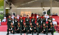 Đội tuyển QDND Việt Nam tham gia nội dung 'Vùng tai nạn'. Ảnh: Báo Quân đội nhân dân