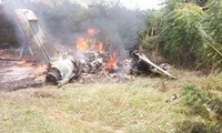 Máy bay quân sự Venezuela gặp nạn, bốc cháy ngùn ngụt