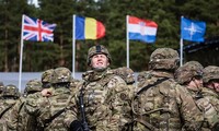 Binh sĩ Tổ chức Hiệp ước Bắc Đại Tây Dương (NATO) tại Orzysz, Ba Lan. Ảnh: AFP/TTXVN