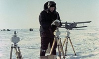 Nhà thám hiểm vùng cực của Liên Xô tại trạm băng NP-8. Ảnh: Sputnik 