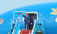 Thủ tướng Chính phủ Phạm Minh Chính tại sân bay Nội Bài (Hà Nội). Ảnh: Minh Đức/TTXVN 