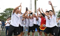 Kết quả ấn tượng của giải bóng đá chào mừng tranh cúp Tiền Phong Champions 
