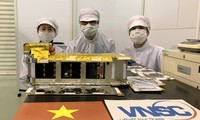 Vệ tinh NanoDragon của Việt Nam chính thức bàn giao cho Nhật Bản ngày 17/8/2021 . Ảnh JAXA.