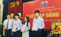 Thành tích ấn tượng của 3 học sinh được kết nạp Đảng dịp kỷ niệm sinh nhật Bác 