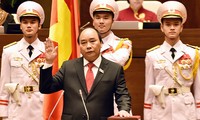 Thủ tướng Chính phủ Nguyễn Xuân Phúc tuyên thệ trước Quốc hội tháng 4/2016. 