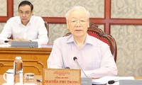 Tổng Bí thư Nguyễn Phú Trọng chủ trì cuộc họp Bộ Chính trị, Ban Bí thư 