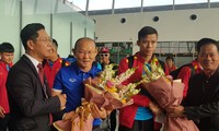 Hình ảnh tuyển Việt Nam tới Qatar, sẵn sàng tái đấu Philippines