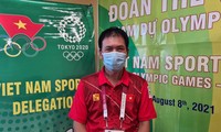 Ông Trần Đức Phấn, Trưởng Đoàn Thể thao Việt Nam tại Olympic Tokyo ảnh Thu Sâm/Đoàn TTVN