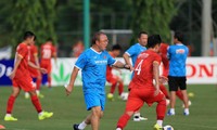 Đội tuyển Việt Nam tích cực tập luyện chuẩn bị cho vòng loại cuối World Cup 2022 ảnh Anh Đoàn