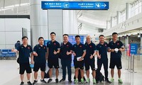 Một số thành viên ban huấn luyện ĐT Việt Nam. Ảnh: VFF