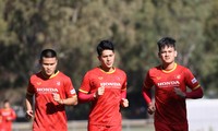 Đội tuyển Việt Nam hứng khởi tập buổi đầu tiên tại Australia 