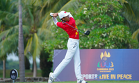 Golfer Lê Khánh Hưng dẫn đầu bảng nam SEA Games 32