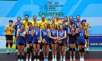 Ngược dòng hạ Indonesia, bóng chuyền nữ Việt Nam vô địch AVC Challenge Cup 