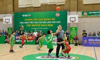 Hấp dẫn vòng chung kết giải bóng rổ học sinh tiểu học Hà Nội 2023