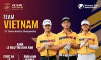 Anh Minh, Chúc An dự giải golf tại Đài Loan (Trung Quốc) 