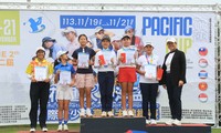 Nguyễn Bảo Châu (thứ 2 từ phải sang) gây ấn tượng tại Pacific Cup International Junior Golf Championship 2024