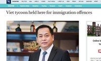 Hình ông Phan Van Anh Vu được đăng trên báo Straits Times của Singapore. Ảnh chụp màn hình.