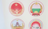 Trưng bày bộ Bảo vật quốc gia - Phác thảo mẫu Quốc huy Việt Nam