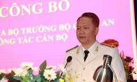 Đại tá Nguyễn Hữu Bình phát biểu nhận nhiệm vụ