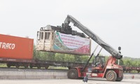 Bắc Giang lần đầu tiên xuất khẩu vải thiều bằng đường sắt.