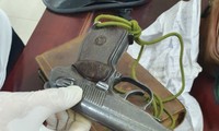 Khẩu súng Công an Bắc Ninh thu giữ trong quá trình truy bắt đối tượng Kiên
