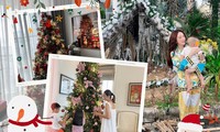 Sao Việt đón Noel vào nhà: Bảo Thy làm hang động tuyết, nhà Hà Tăng có cây thông 3 mét