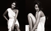 Hoa hậu H’Hen Niê được khen đẹp như nữ thần trong bộ ảnh với gam màu cơ bản đen và trắng