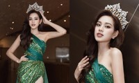 Hoa hậu Đỗ Thị Hà tung ảnh mặc váy dạ hội lộng lẫy, khoe trình catwalk cực đỉnh