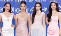 Tiểu Vy, Lương Thùy Linh, Đỗ Thị Hà khoe đẳng cấp giám khảo tại thảm đỏ Miss World Vietnam