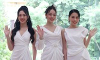 Top 3 Hoa hậu Việt Nam 2022 khoe nhan sắc trong trẻo tại sự kiện hội thảo