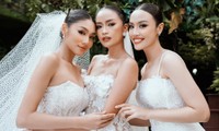 Hoa hậu Ngọc Châu và Á hậu Thảo Nhi Lê, Thủy Tiên hóa cô dâu xinh đẹp lộng lẫy