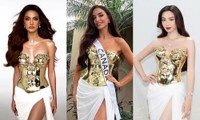 Miss Universe 2023: Hoa hậu Canada mặc thiết kế từng được Thùy Tiên, Emma Lê diện
