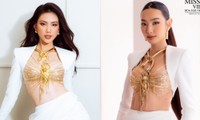 Hoa hậu Thùy Tiên và Quỳnh Hoa đụng hàng thiết kế &quot;nữ thần rắn&quot;, ai nổi bật hơn?
